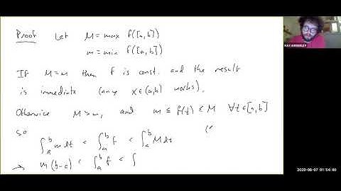Lecture 25.5 - The Intermediate Value Theorem for Integrals