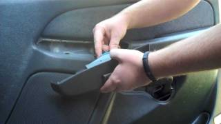 how to take the front door panel off a 99-03 chevy silverado