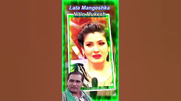 Lata Mangeshkar Nitin Mukesh Shortsvideo Song Bolleywoodsong Youtubeshorts 