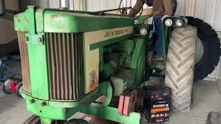 John Deere 720 Diesel pony motor startup