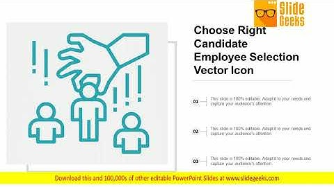 Choose Right Candidate Employee Selection Vector Icon Ppt Powerpoint Presentation Portfolio Outline