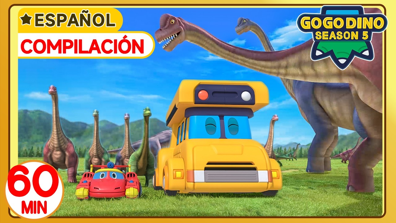 ✨ GOGODINO T5 60MIN Compilación | EP01-06 | Dibujos animados de dinosaurios 🦖 Animación de aventuras