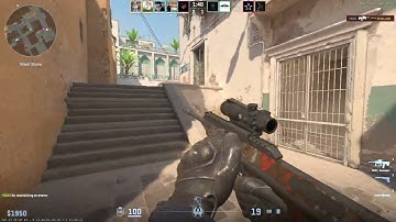 How can spray with AUG in long dastans at A site of dust2 (4k)