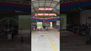 🛩️Private Aircraft in Private Farm House🏡 #aircraft #farmhouse #privatejet #atvbike #ride #adventure