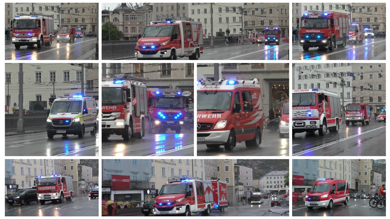 (Brand im Salzburger Dom) Großübung aller 4 FFs der Stadt Salzburg.