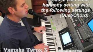 Tyros 3: Linda Ronstadt - Blue Bayou (vocal harmony) chords