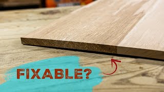 How to Flatten A Solid Wood Panel that has Cupped or Warped | Woodworking