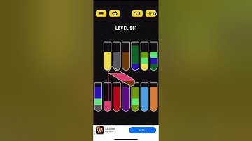Water Sort Puzzle level 981