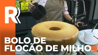 Bolo de flocão de milho