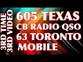 605 TEXAS - 63 TORONTO MOBILE. ONTARIO CB CLUB - 9 OSCAR CHARLIE
