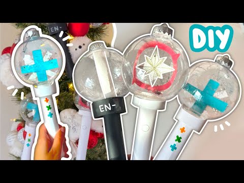 Video: DIY KPOP LIGHTSTICK ORNAMANETS | STRAY KIDS, TXT, ENHYPEN ✨
