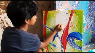 Young Artist at Work: 9-yr-old Boy&#39;s Breathtaking Time-lapse of Macaw Painting