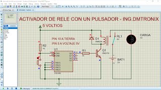 Activador de Relé con un Pulsador