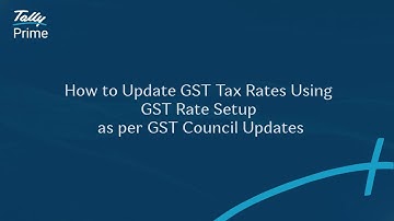 How to Update GST Tax Rates Using GST Rate Setup as per GST Council Changes (Hindi) | TallyHelp
