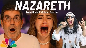 Golden Buzzer Simon Cowell Cried When The Heard Extraordinary Voice Singing Love Hurts - Nazareth