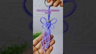 butterfly Macrame keychain tutorial #macramecreation #macramecreation