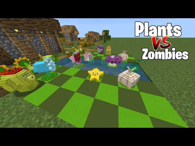 Plants Vs Zombies 2 Addon - Bedrock Minecraft Mod