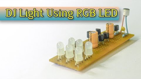 DJ Light _ using RGB LED, Transistors, Resistors and capacitors
