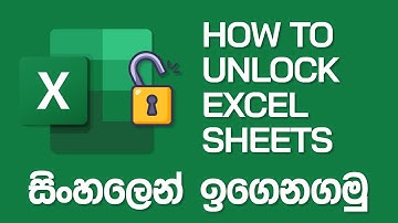 How to Unprotect Excel Worksheet without Password (in Sinhala)