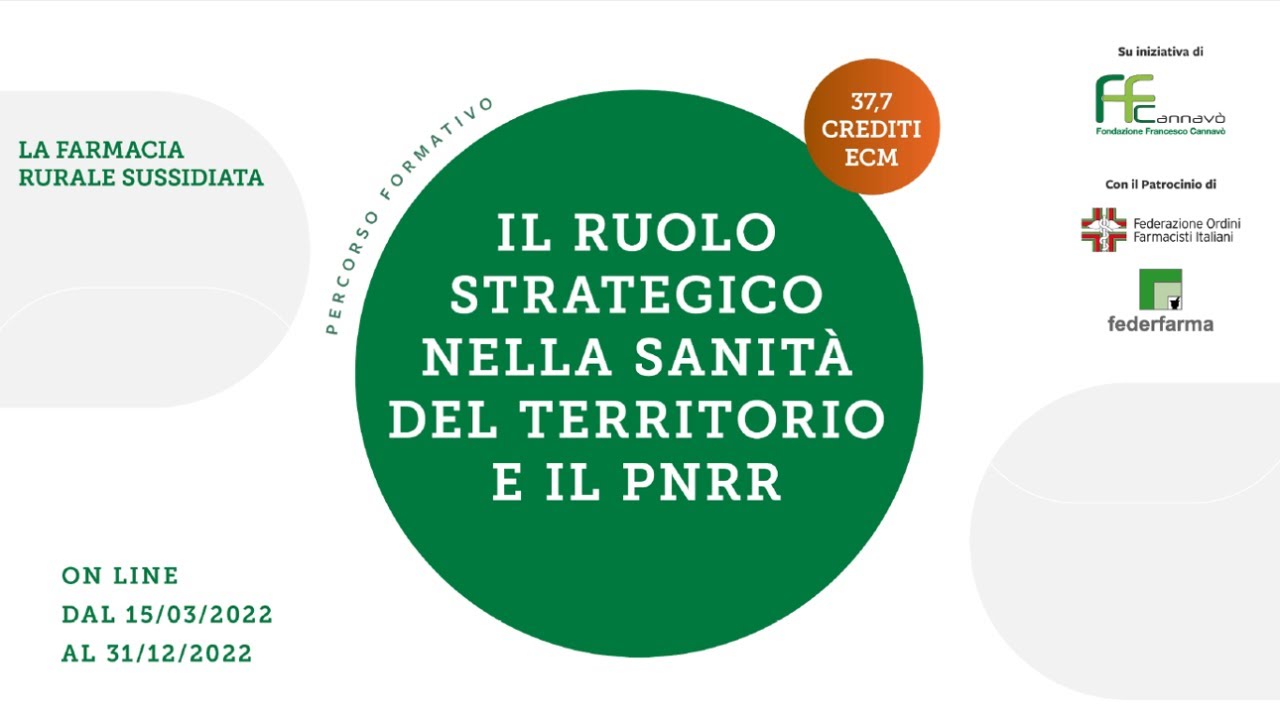 Presentazione - Corsi Farmacia Rurale Sussidiaria