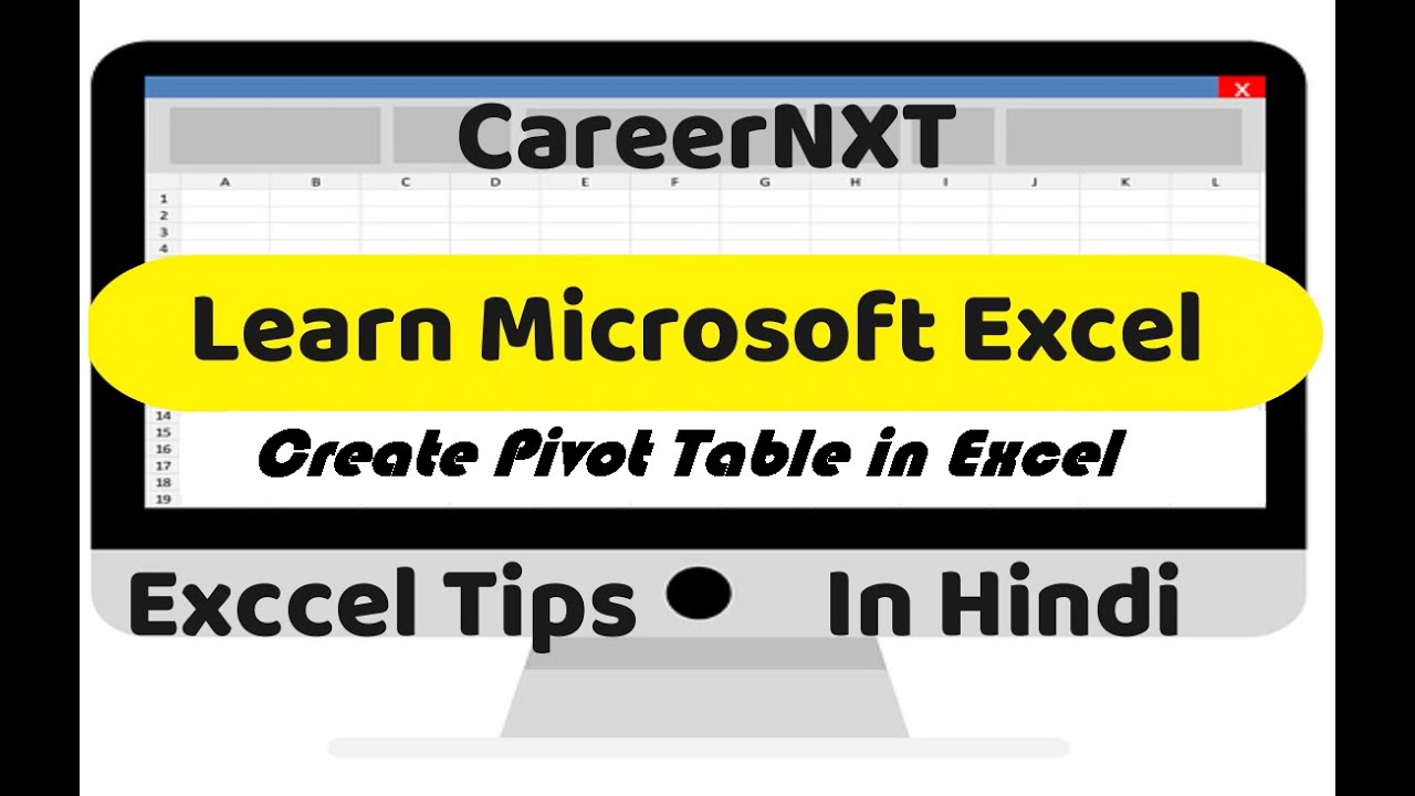 Excel Tutorial 7 |Pivot Tables in Excel | Create Excel Pivot Table ...