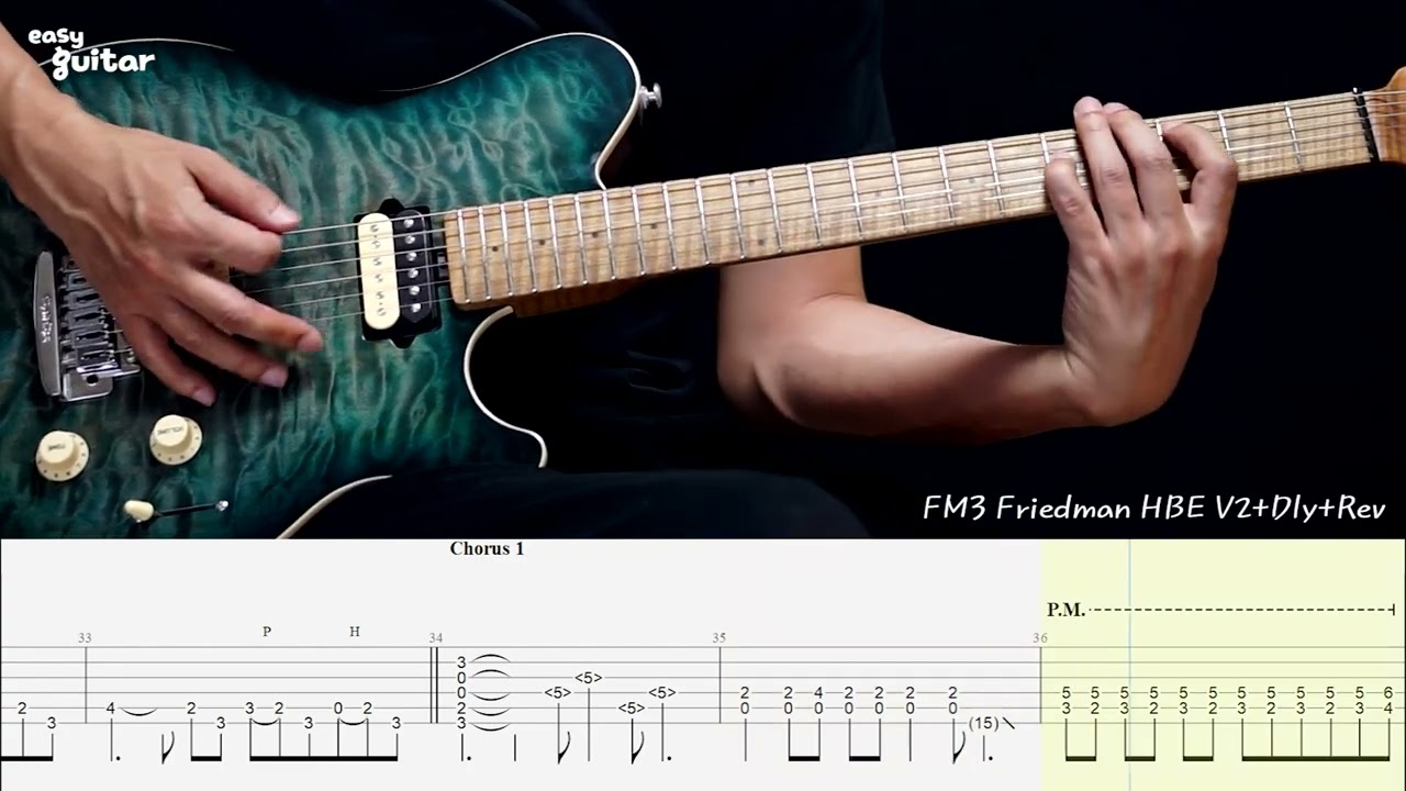 Whitesnake - Crying in the Rain Guitar Lesson With Tab Part.1/2(Slow Tempo)