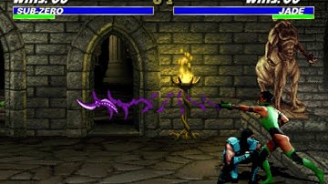 UMK3 Arcade - Classic Sub-Zero 7 hits 96% combo vs Jade