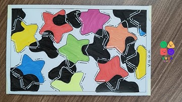 draw simple twinkling stars