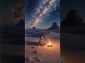 Milky Way Over the Dunes | Relaxing Anime Night ✨