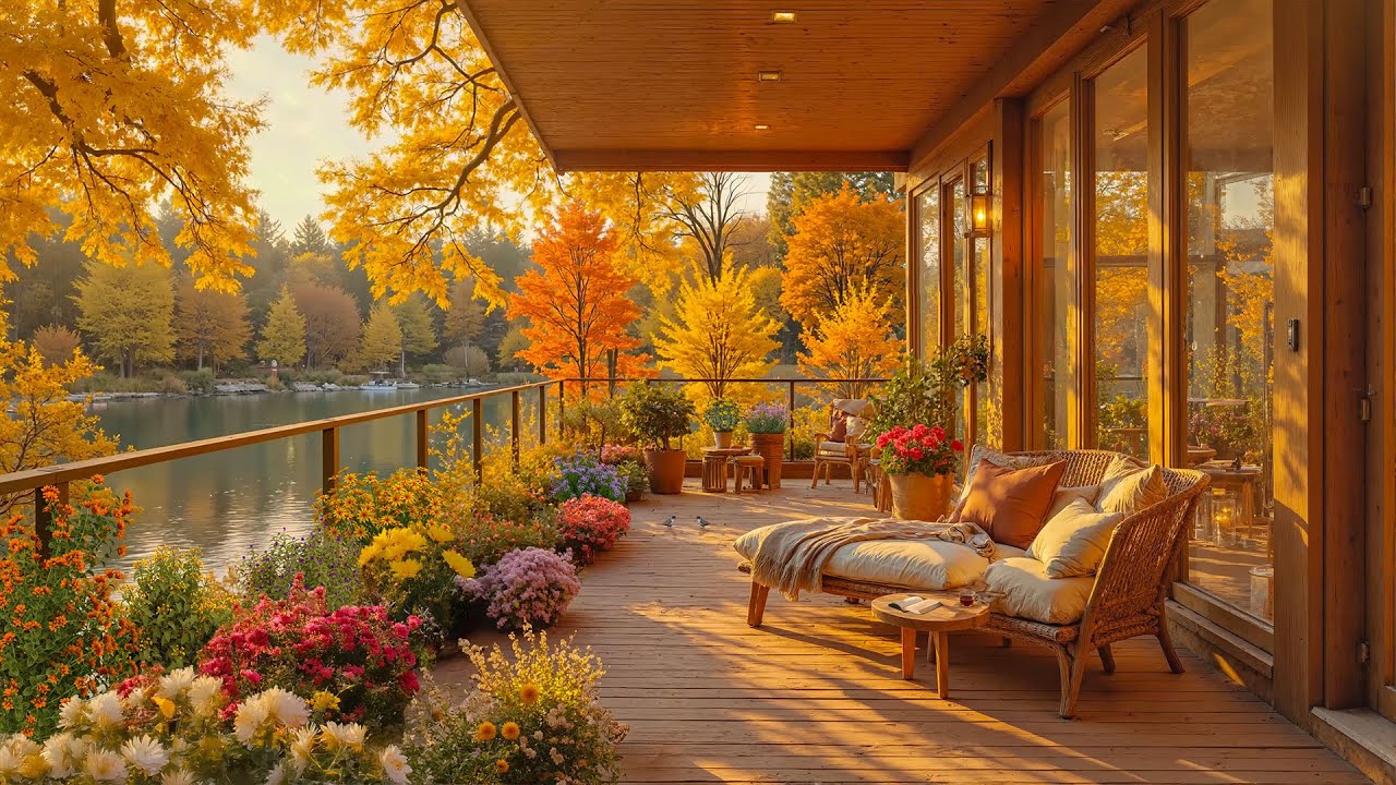 Осенняя гармония | Расслабляющее фортепиано и природа для занятий