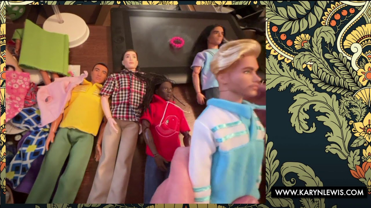 Trying on Ken doll clothes from Amazon