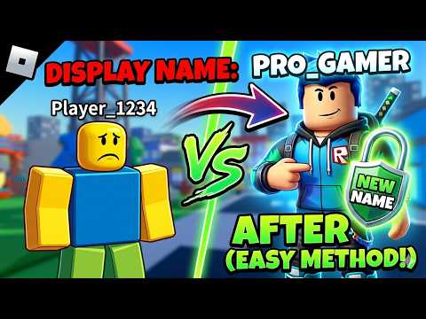 How to Change Your Display Name in Roblox (NEW EASY METHOD)