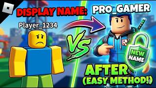 How to Change Your Display Name in Roblox (NEW EASY METHOD)