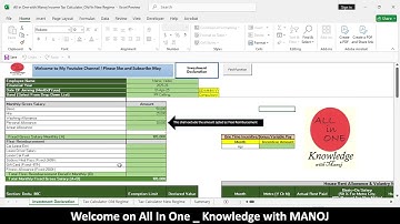 Income Tax Calculator Old Vs New Regime for FY 2025-26 (AY 2026-27) with (Excel) Automation Sheet