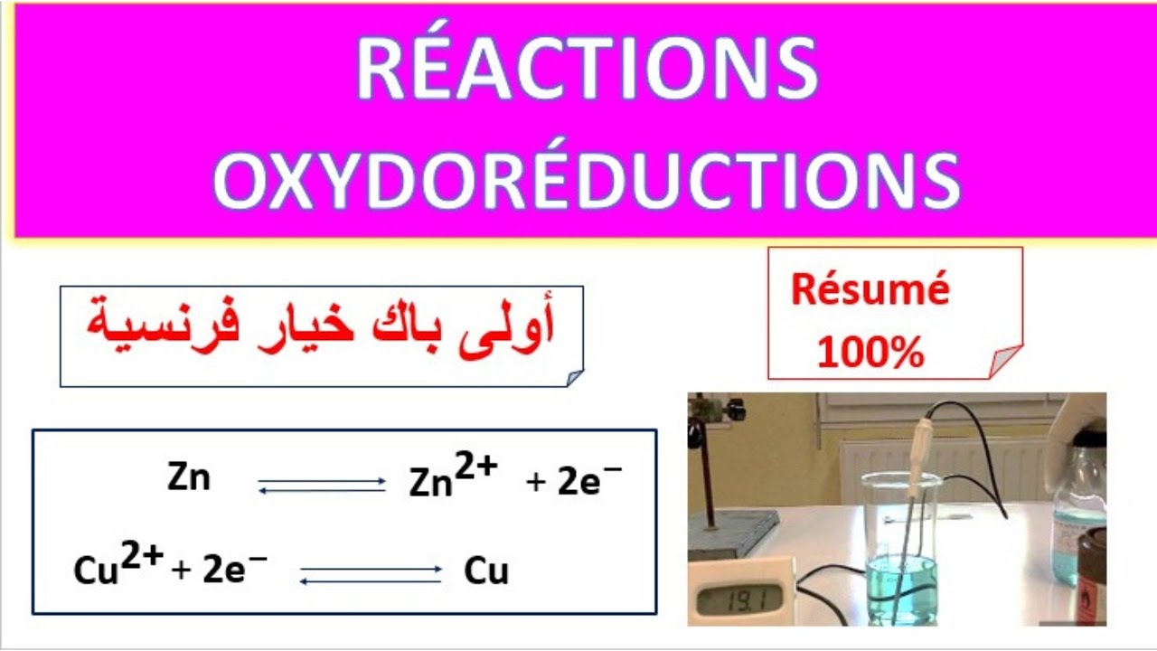 réactions oxydoréduction premier bac