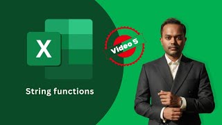 Excel Zero to Hero Tutorial for Data Analytics || String functions