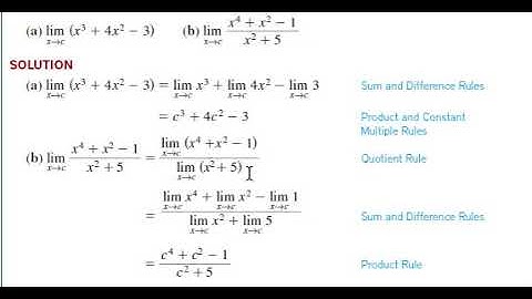 How to use properties of limits