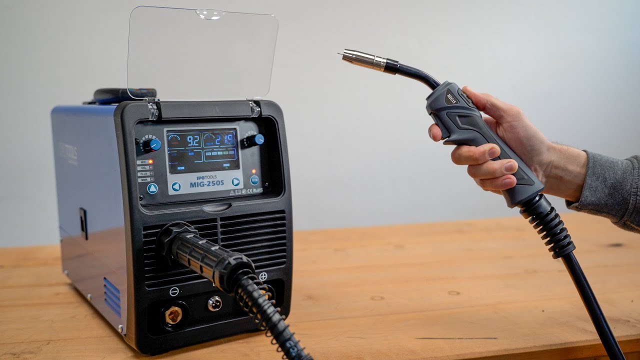 MIG / MAG welding machine - IPOTOOLS MIG 250S (Unboxing and Test) - YouTube