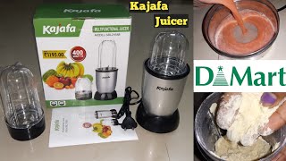 Kajafa Multifunctional Juicer 400 WATTS | Unboxing & Review | D mart Haul | Kajafa Mixer