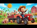 Monkey Funny Fixes Tractor and Plows Beet Field - Farm Work | MonKey Cartoon 🐒