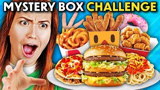Adults Guess What's In The Mystery Box  Iconic Fast Food! (Taco Bell, KFC, McDonalds)