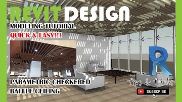RD020. Modeling Tutorial. Parametric Checkered Baffle Ceiling.