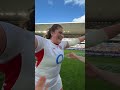 The Red Roses know how to celebrate! ❤️😊🌹 @o2ukofficial | #WearTheRose