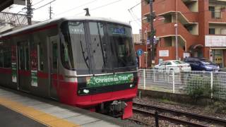 名鉄3304Fクリスマストレイン須ヶ口発車