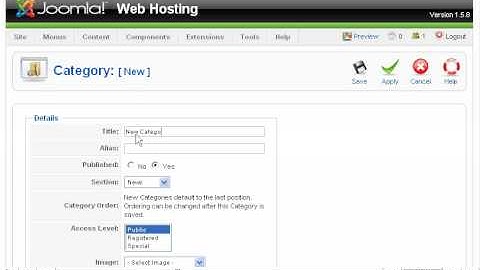 Add Category in Joomla | Tutorial