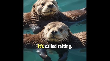 Otters Sleep Holding Hands to Stay Together