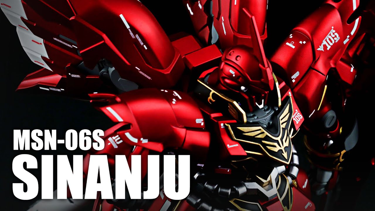 HGとは思えない質感の「つや消しキャンディ塗装」でシナンジュを仕上げてみた。【リメイク動画】