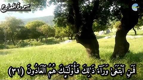 سورة المعارج تلاوة رائعة للشيخ عبدالله الموسى