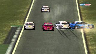 RD DTM Oschersleben Start Crash