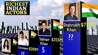 Top 50 Richest ACTORS In India 2023 (3d Comparison)